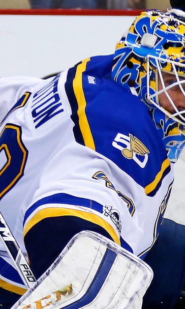Blues, Hutton silence Penguins in 3-0 win